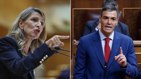 Yolanda Díaz y Pedro Sánchez | Foto EFE