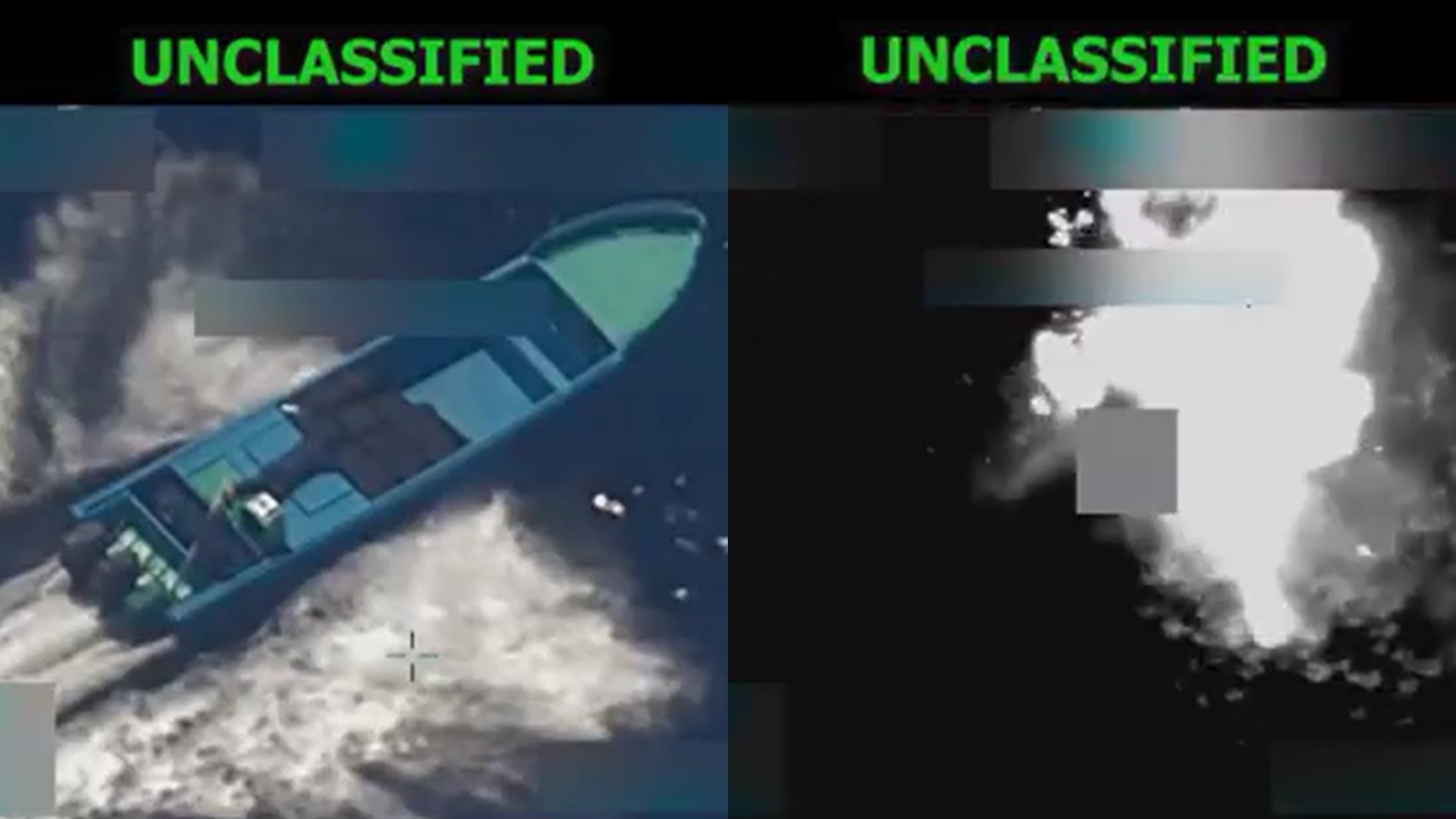Estados Unidos confirma ataque contra una nueva lancha señalada de transportar drogas en el Pacífico