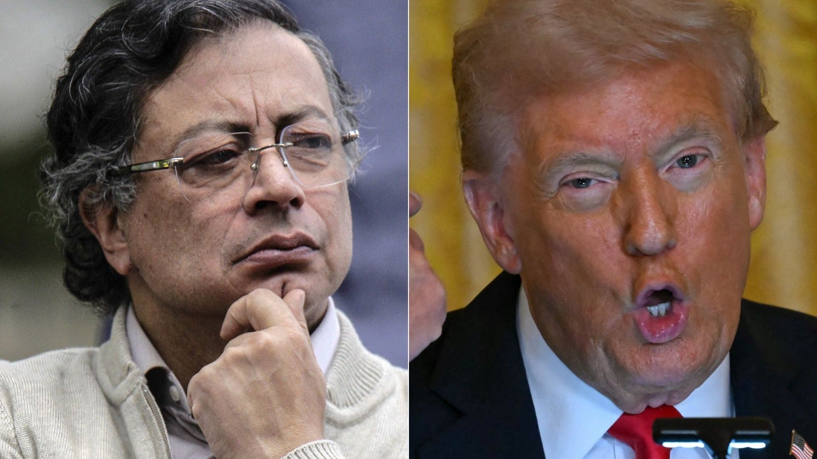 Gustavo Petro y Donald Trump / FOTO: EFE