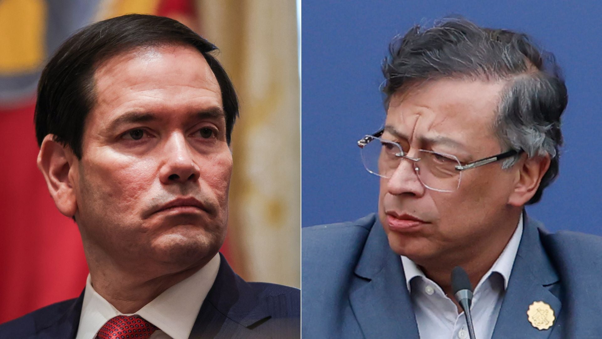 Marco Rubio/ Gustavo Petro - Fotos EFE