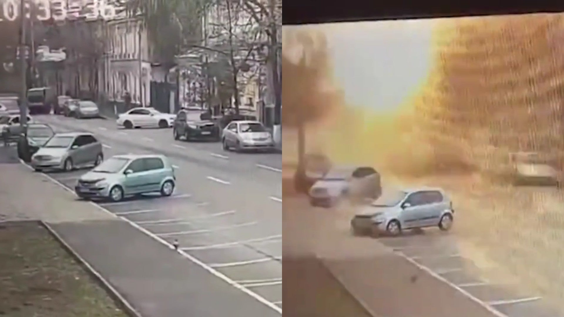 Explosión en un jardín infantil en Ucrania tras ataque de Rusia / FOTO: Captura de video