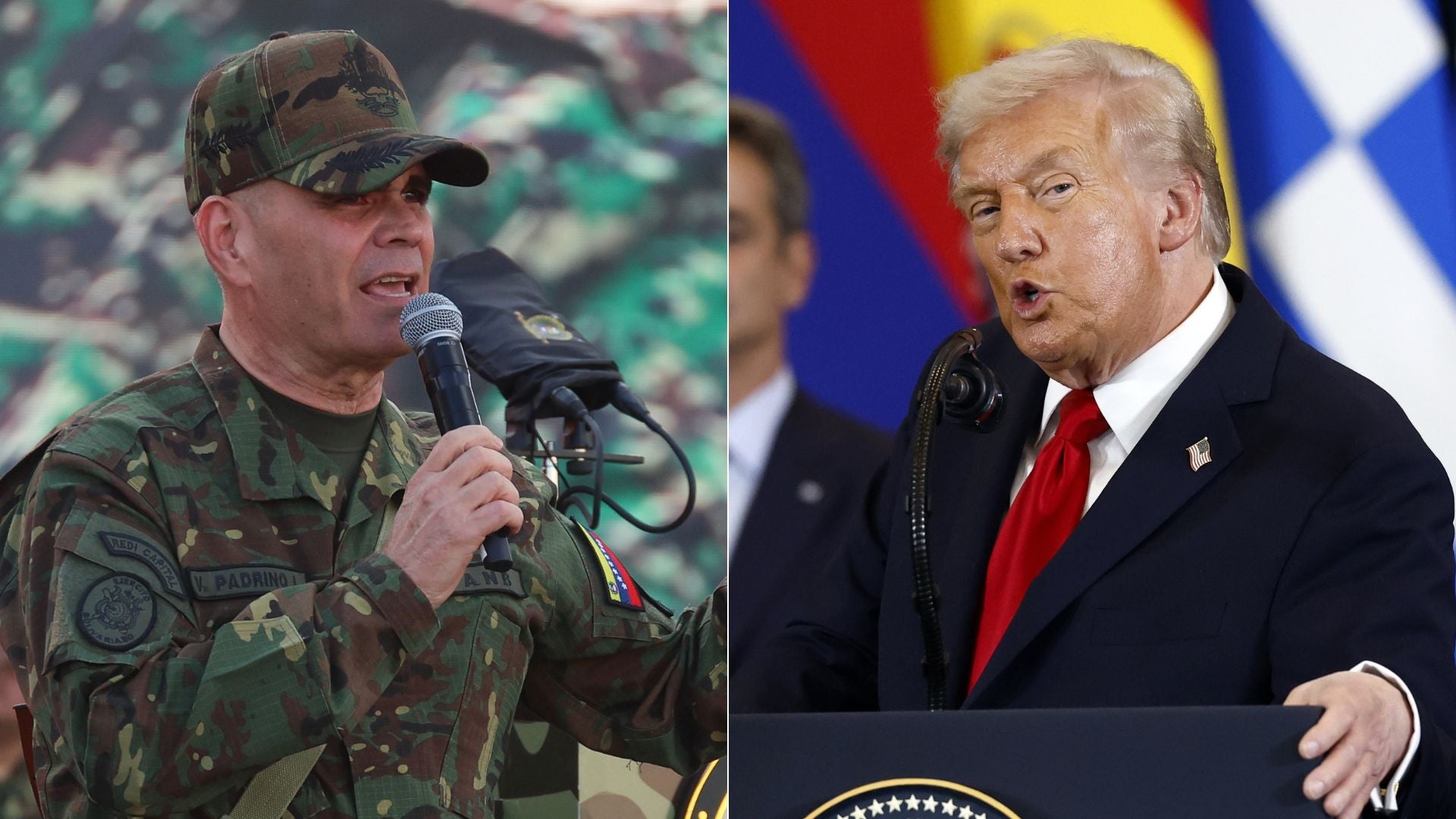 Vladimir Padrino López/ Donald Trump - Fotos EFE