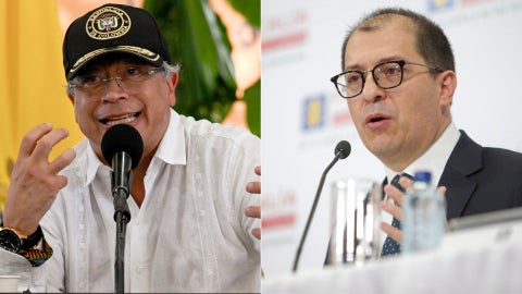 Gustavo Petro/ Francisco Barbosa - Fotos AFP