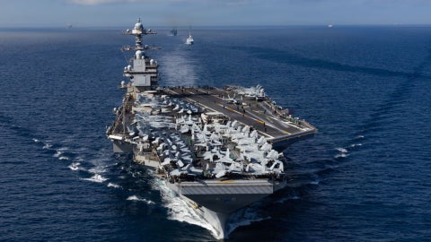 Portaaviones USS Gerald R. Ford | Foto: EFE