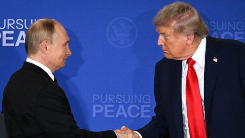 Vladimir Putin y Donald Trump - Foto AFP