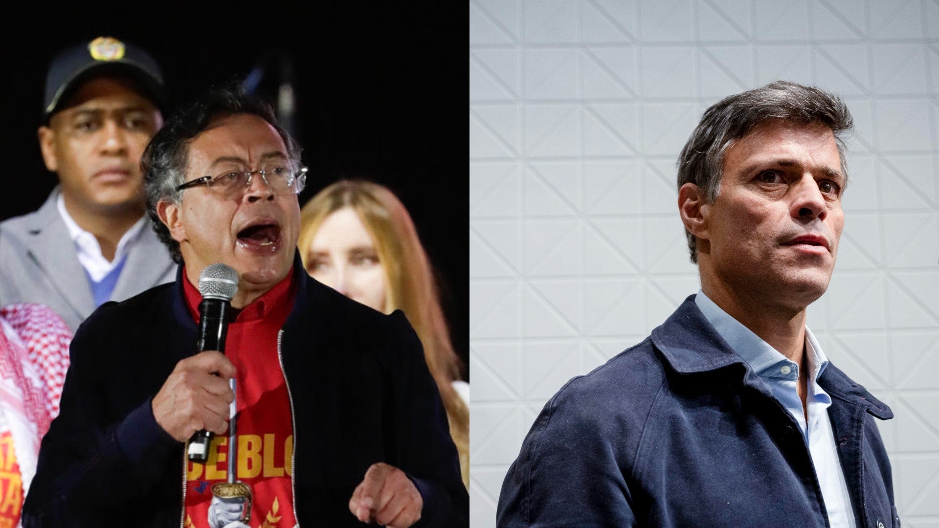 El presidente Petro y Leopoldo López (EFE)