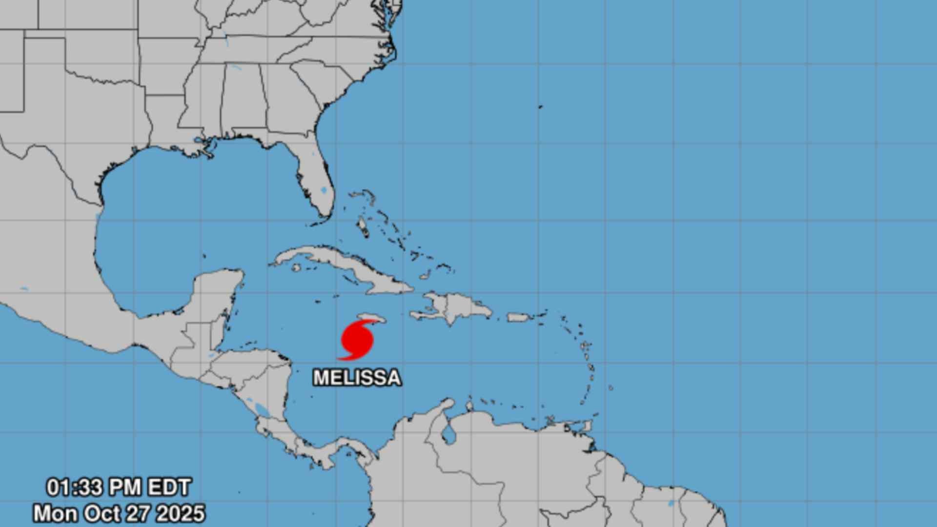 Huracán Melissa - Captura de imagen