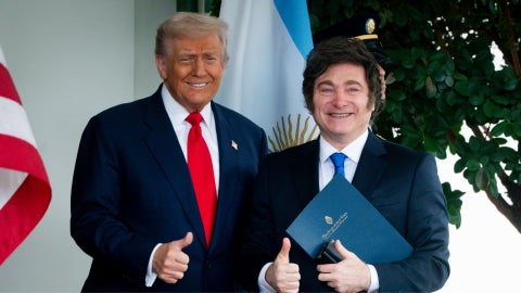 Donald Trump y Javier Milei (EFE)