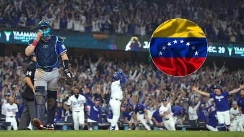 Dodgers vs. Blue Jays Serie Mundial 2025 - Foto AFP/ Bandera de Venezuela - Foto Canva