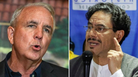 Carlos Antonio Giménez, congresista republicano e Iván Cepeda, senador colombiano – Foto EFE