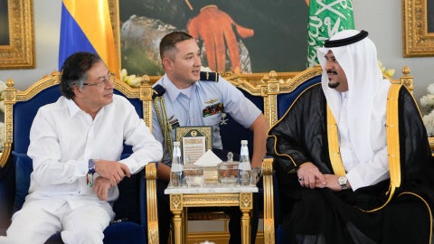 Gustavo Petro en Arabia Saudita - Foto X: @InfoPresidencia