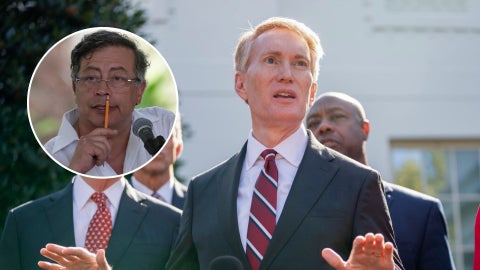 Gustavo Petro y James Lankford | Foto EFE