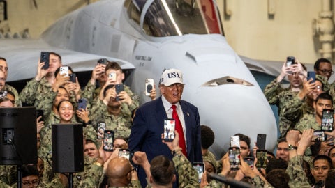 Donald Trump en Japón - Foto AFP