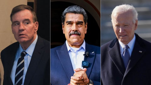 Mark Warner/ Nicolás Maduro/ Joe Biden - Fotos EFE