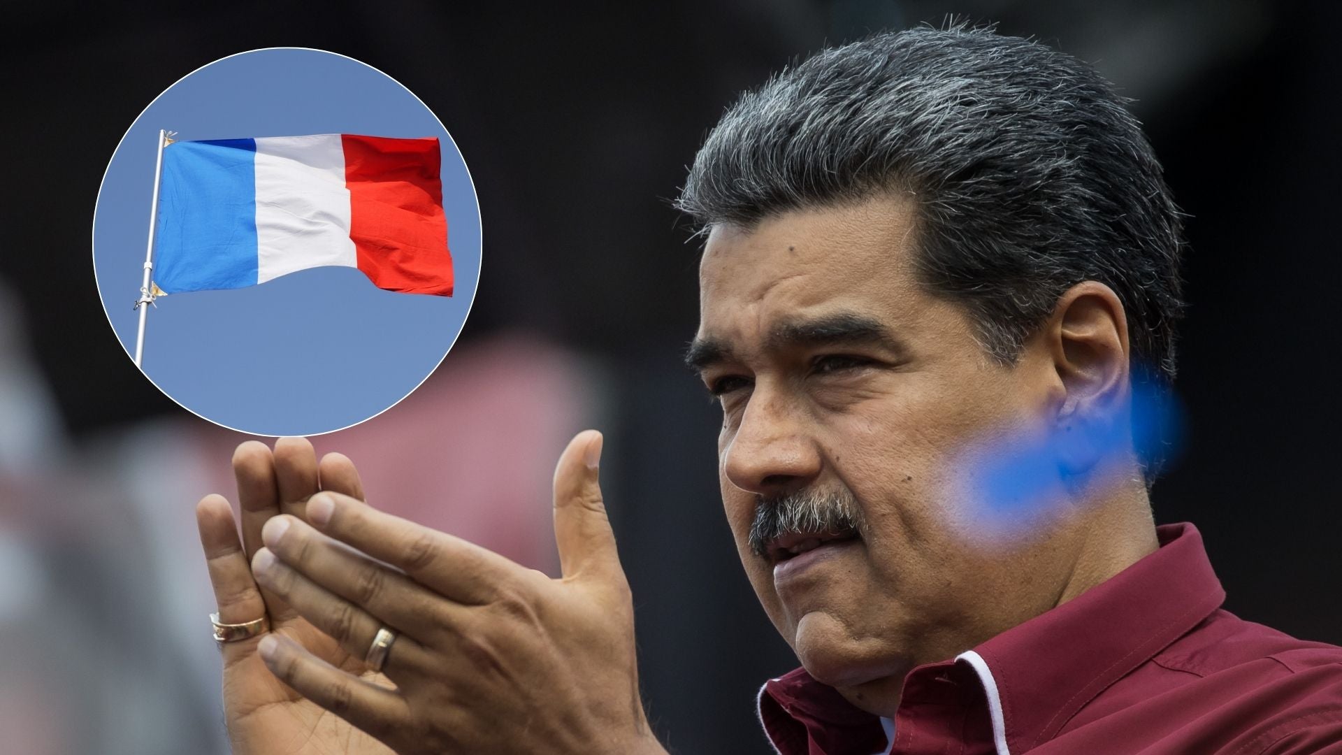 Nicolás Maduro - Foto EFE/ Bandera de Francia - Foto Canva Nicolás Maduro - Foto EFE/ Bandera de Francia - Foto Canva