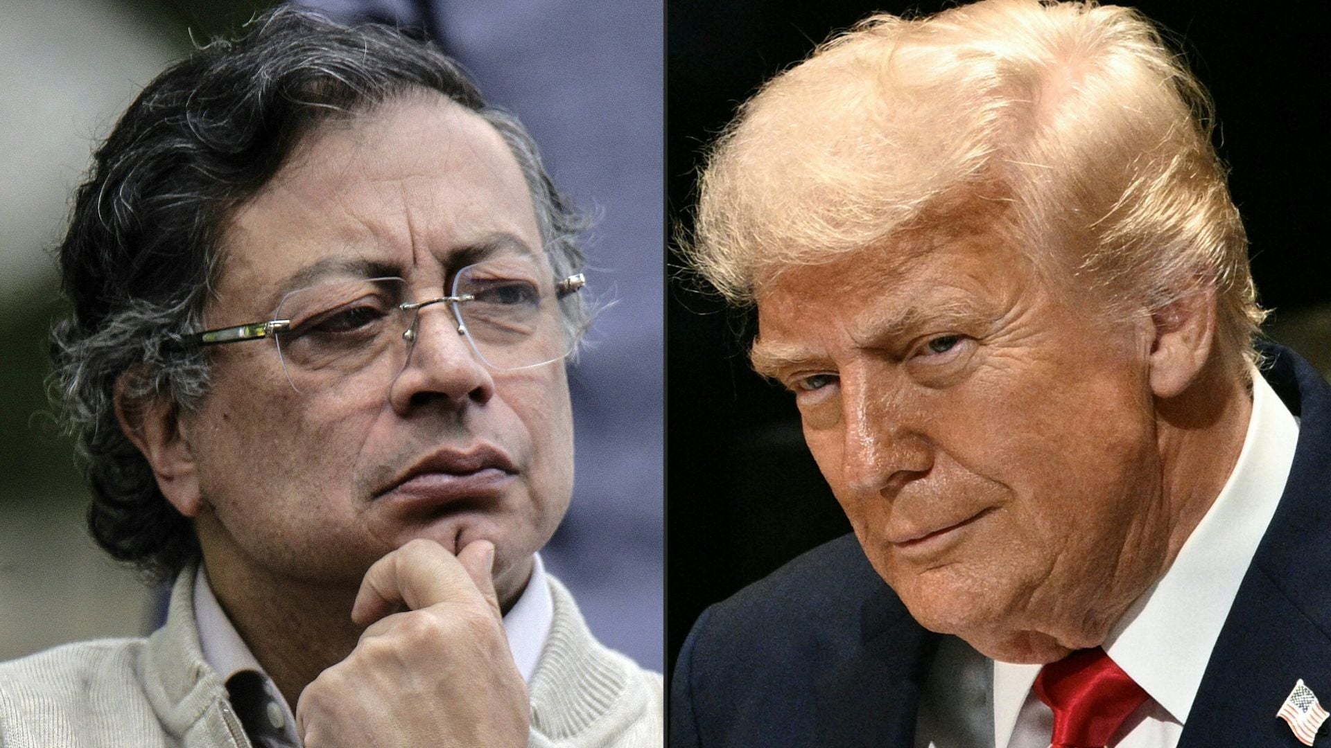 Gustavo Petro y Donald Trump (AFP)