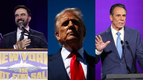 Zohran Mamdani - Donald Trump - Andrew Cuomo (AFP)