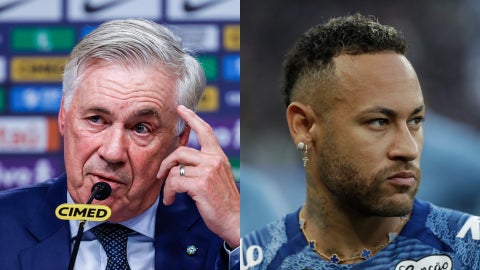 Carlo Ancelotti y Neymar | Foto: EFE