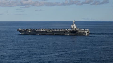Portaviones USS Gerald Ford (AFP)