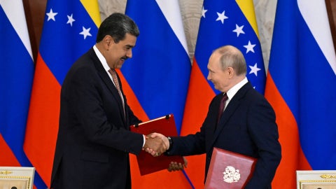 Nicolás Maduro y Vladímir Putin - Foto AFP