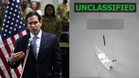 Marco Rubio/ Ataque a presunta narcolancha en el Caribe - Fotos AFP