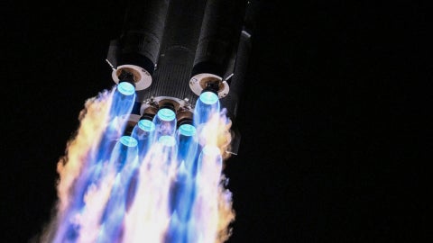 Cohete portador Larga Marcha-2F con Shenzhou-21 - Foto AFP