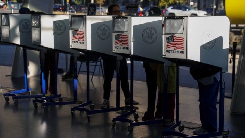 Puestos de votación en Estados Unidos. (EFE)