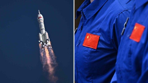 Astronautas Chinos - AFP