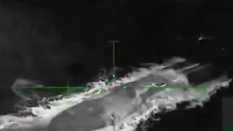 Submarino con drogas / FOTO: Captura de video