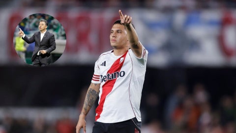Juanfer habló del apoyo del equipo a Gallardo, previo al clásico de River y Boca - Fotos: EFE