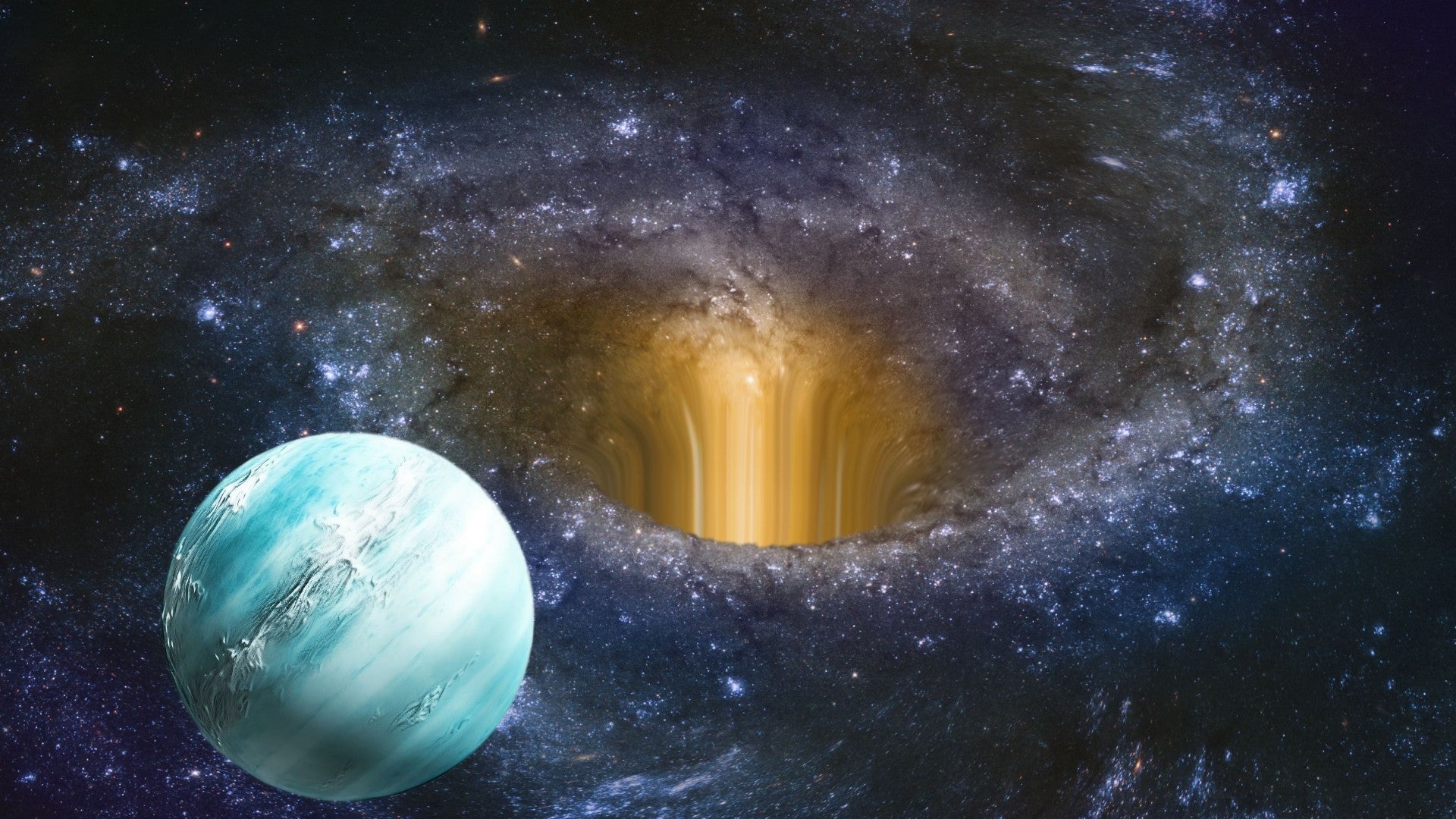 Planeta a punto de ser engullido (Foto de referencia Canva)