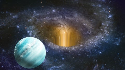 Planeta a punto de ser engullido (Foto de referencia Canva)