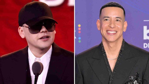 El productor argentino Bizarrap y el cantante puertorriqueño Daddy Yankee - AFP