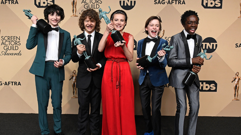 Elenco de "Stranger Things" 2017 - Foto AFP