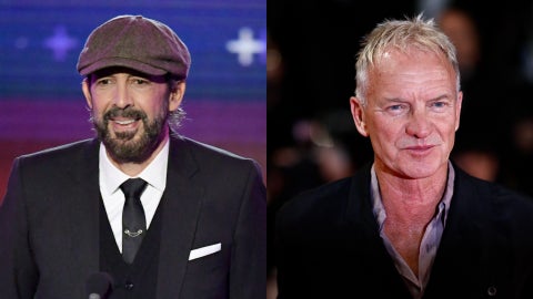 Juan Luis Guerra y Sting | Foto: AFP