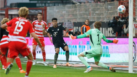 Gol de Luis Díaz en el partido del Unión Berlín contra el Bayern Múnich - Foto AFP