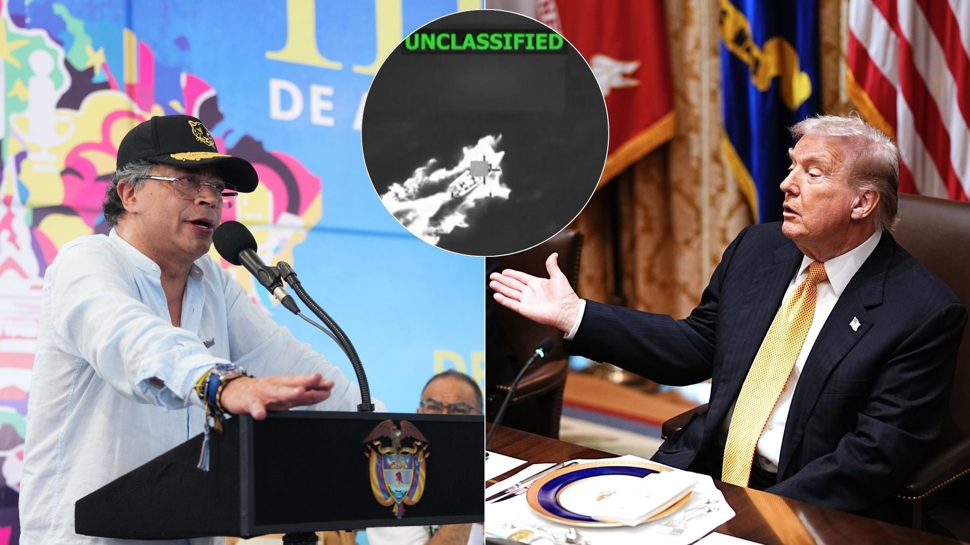 Gustavo Petro/ Donald Trump - Fotos EFE