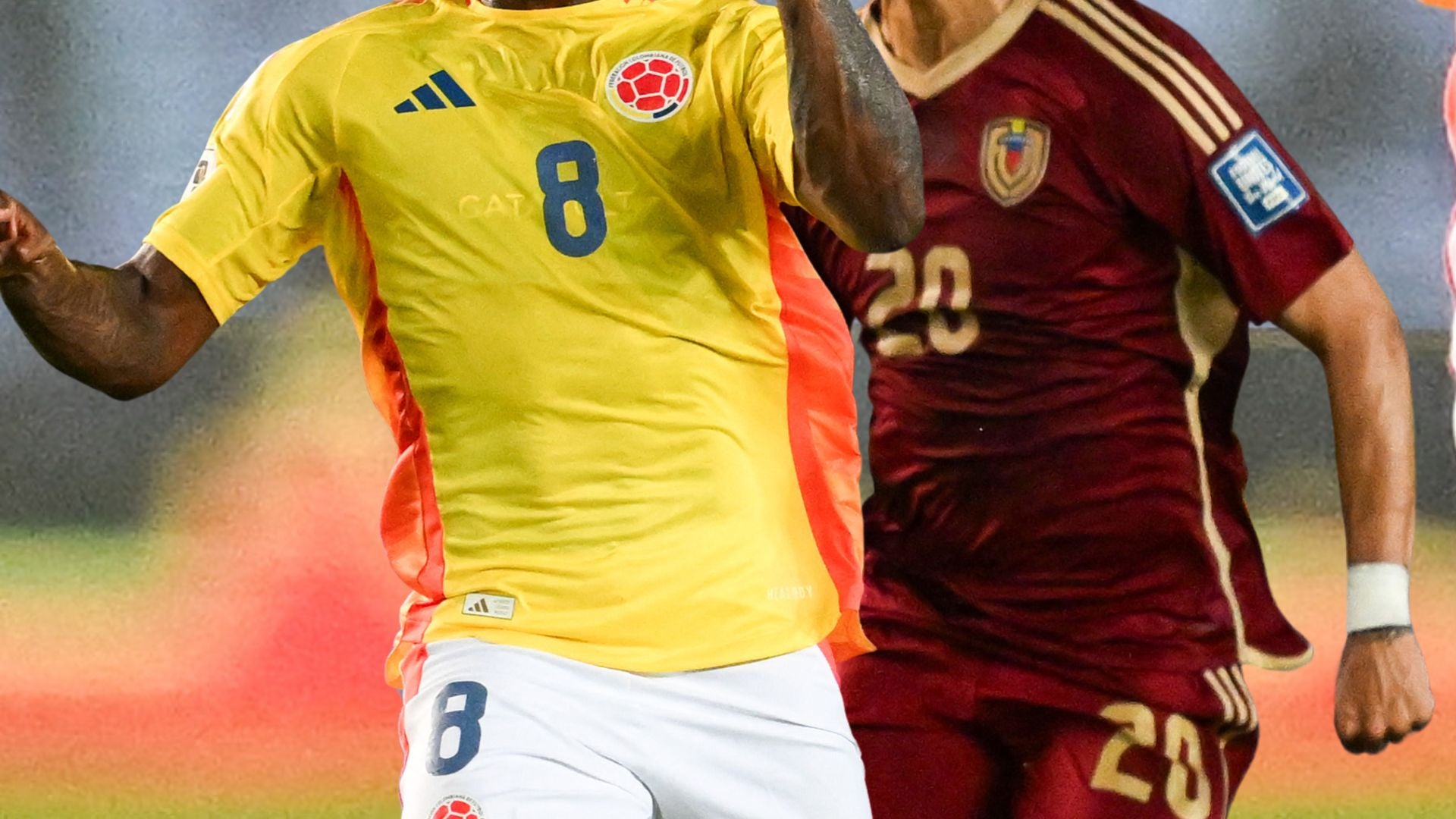 Selección Colombia y de Venezuela - Foto AFP