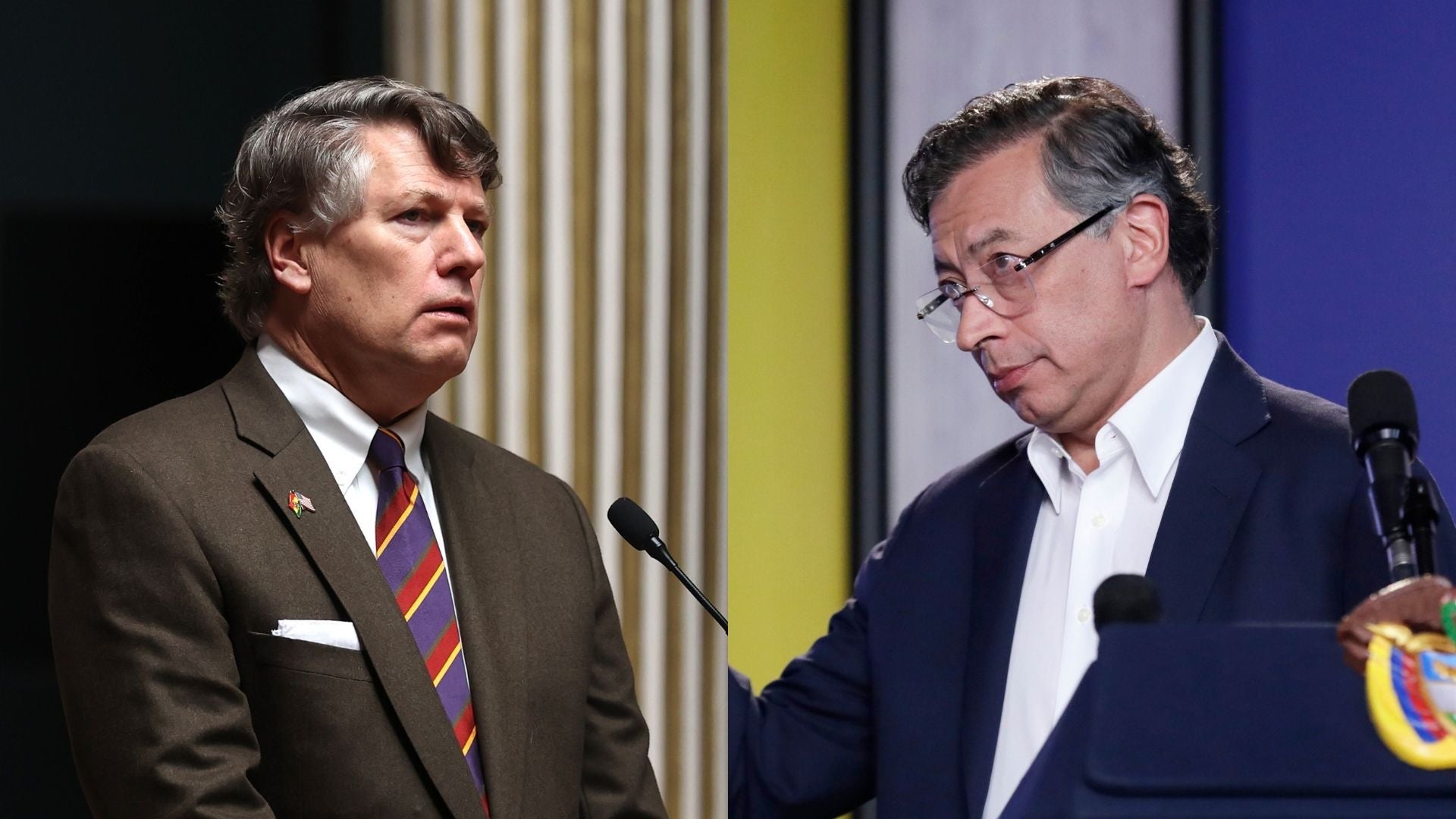 Christopher Landau y Gustavo Petro (EFE)