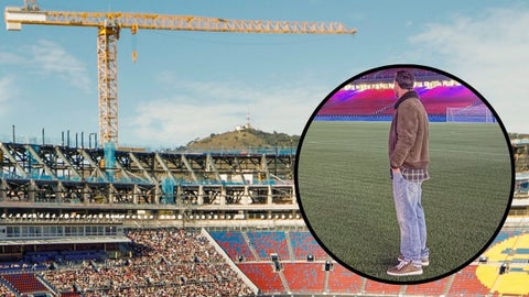 Camp Nou, estadio del FC Barcelona - Lionel Messi, futbolista argentino - Fotos: EFE