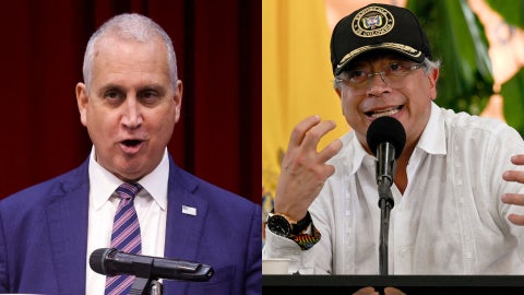 Mario Díaz-Balart - Gustavo Petro (AFP)