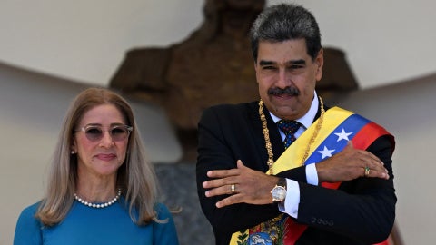 Nicolás Maduro y Cilia Flores