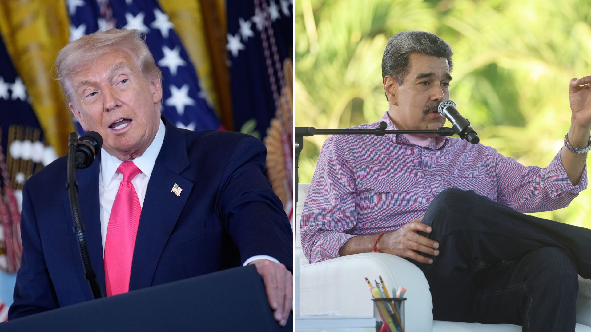 Donald Trump/ Nicolás Maduro - Fotos EFE