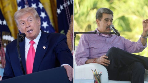 Donald Trump/ Nicolás Maduro - Fotos EFE