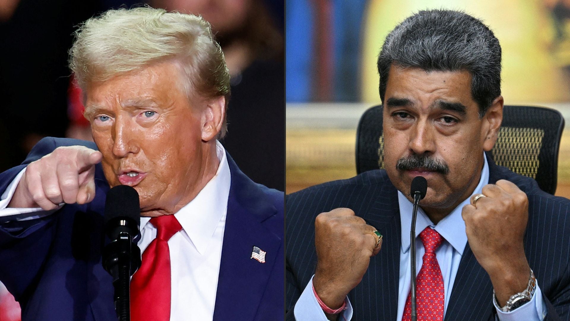 Donald Trump y Nicolás Maduro | Foto AFP