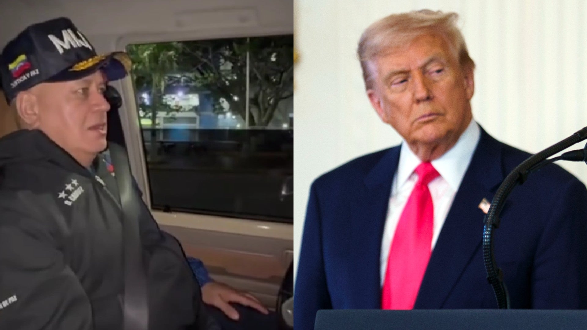 Diosdado Cabello, colaborador del régimen venezolano / Donald Trump, presidente de EE.UU. - Fotos: X / EFE