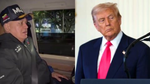 Diosdado Cabello, colaborador del régimen venezolano / Donald Trump, presidente de EE.UU. - Fotos: X / EFE