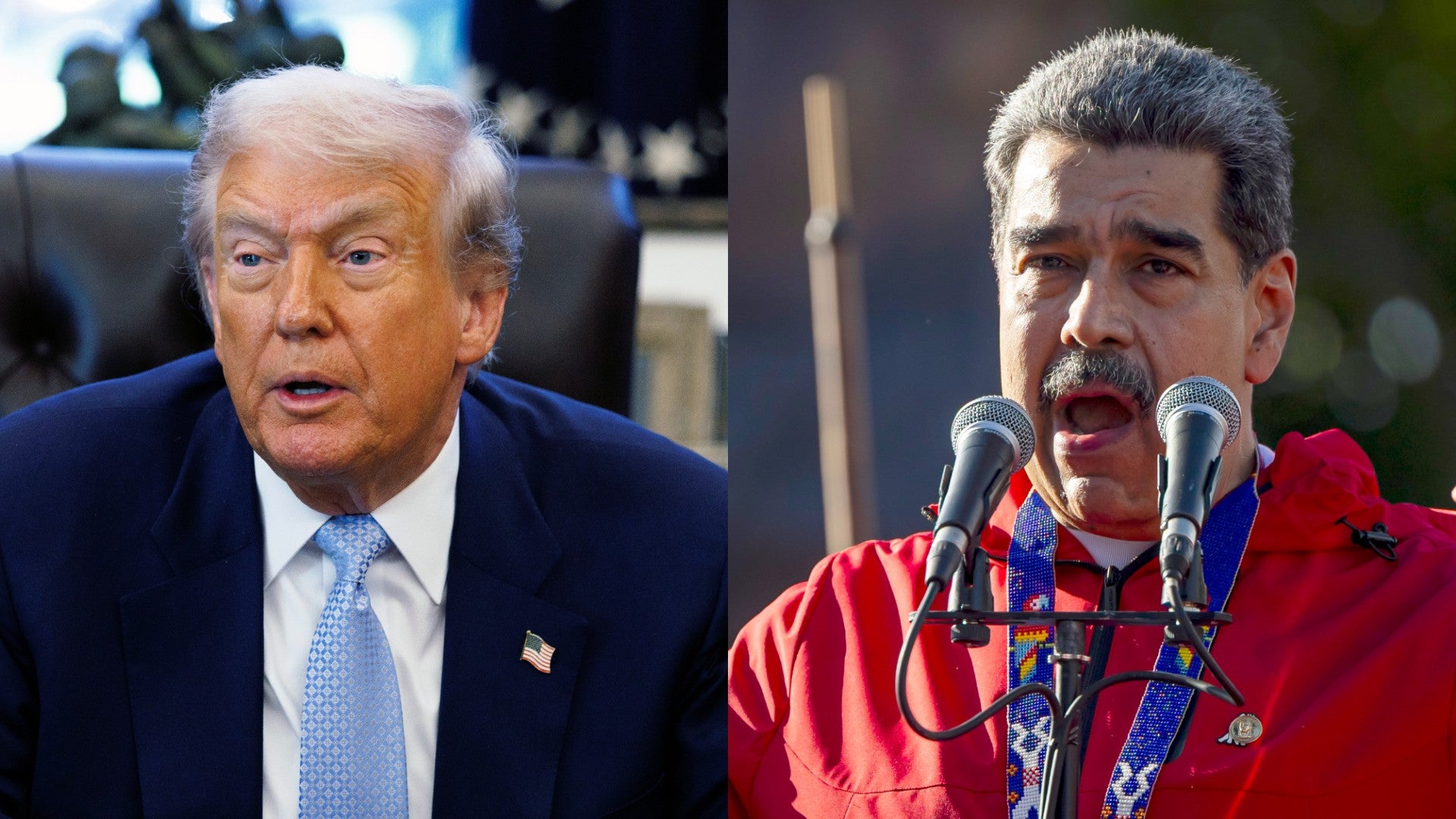 Donald Trump y Nicolás Maduro | Foto: EFE