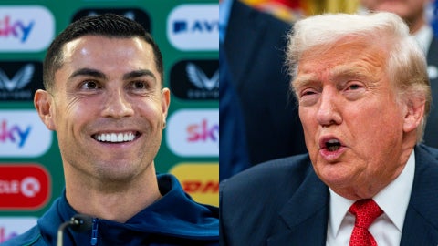 Cristiano Ronaldo y Donald Trump | Foto: EFE
