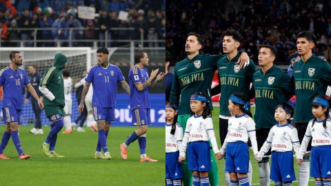 Selecciones de Italia y Bolivia. (EFE)